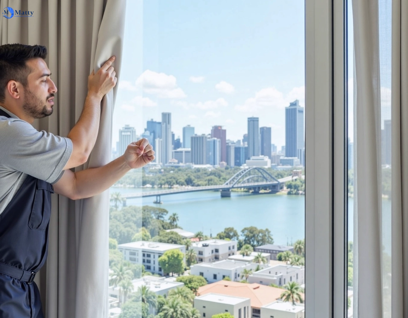 Professional curtain steam cleaning service arncliffe-nsw QLD by Matty Curtain Cleaning